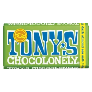 Tony's Chocolonely Dark Almond Sea Salt черен шоколад 51% 180гр. - Image 1