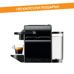 Кафемашина Nespresso Inissia EN80 в профил с прозрачен резервоар за вода от 0.7 литра